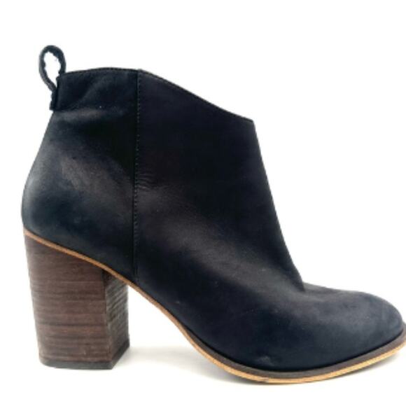 BP -  women's leather booties LANCE ankle side zip leather block heel size US 11 - Picture 10 of 10